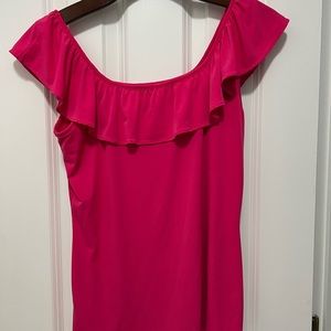 Hot pink flattering top